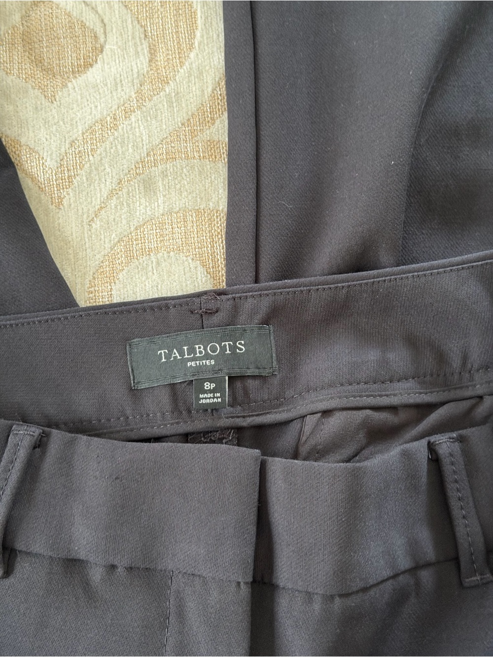 Talbots Petites 8P Black Buttery Soft Stretch Cropped Ankle Pants - Picture 11 of 15